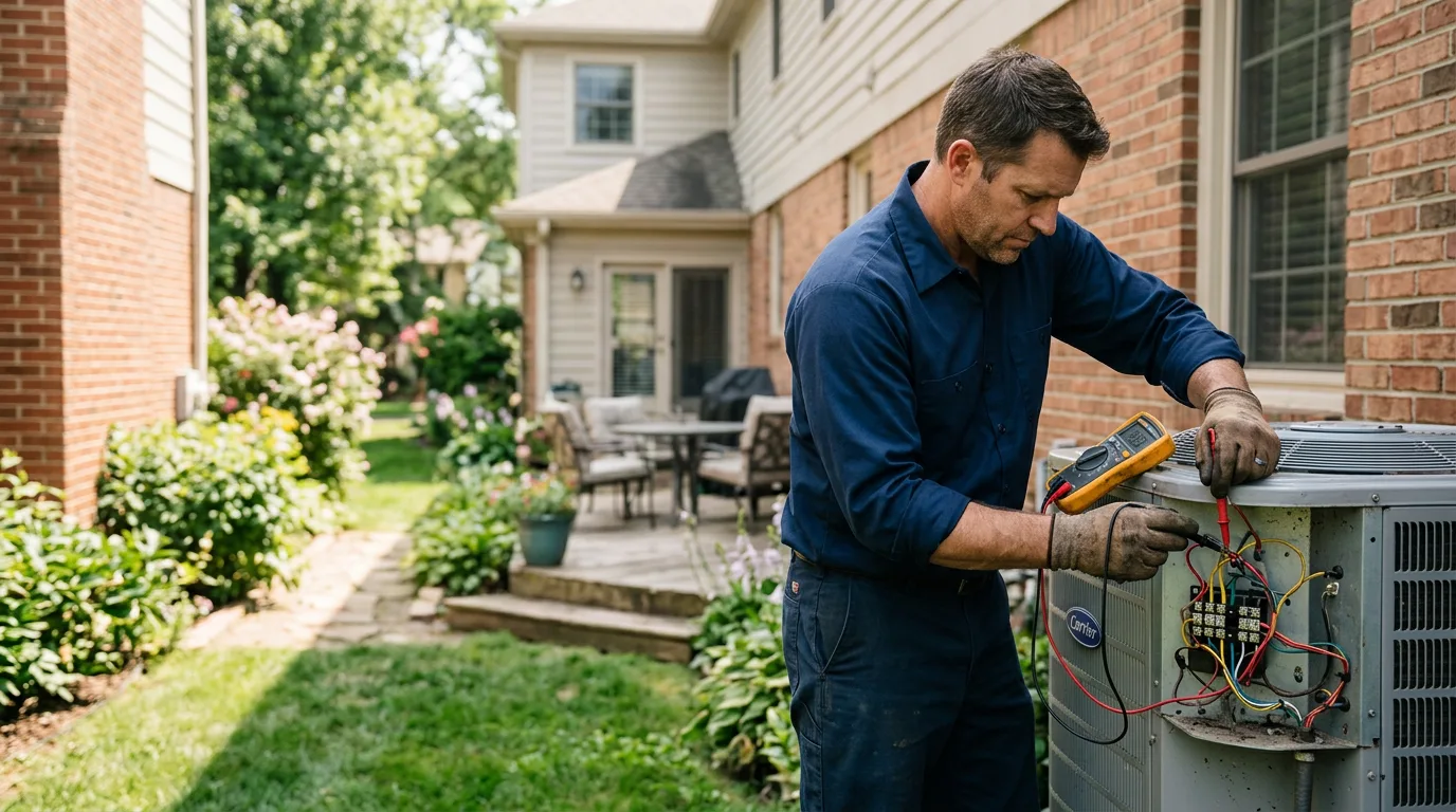 HVAC technician working near Star Junction, PA